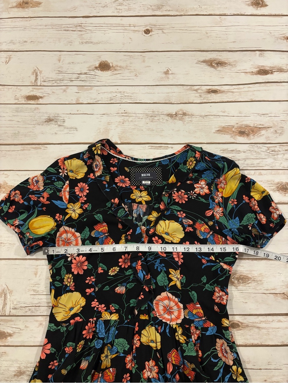 Anthropologie Maeve Bloedel Floral Dress Size 6 - Picture 4 of 16